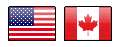 US and Canadian Flags